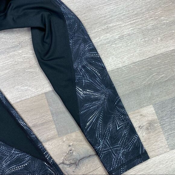 C9 by Champion Duo Dry Fireworks Pattern Block Ankle Leggings Black XS - Picture 5 of 8